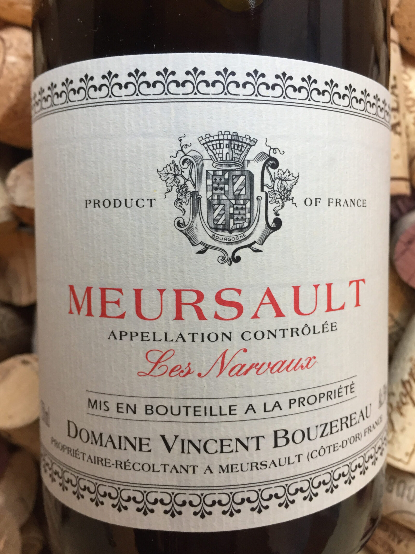 Vincent Bouzereau Les Narvaux Meursault 2016