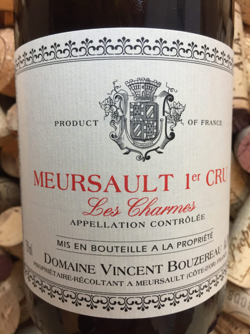 Vincent Bouzereau Meursault Premier Cru Les Charmes 2019