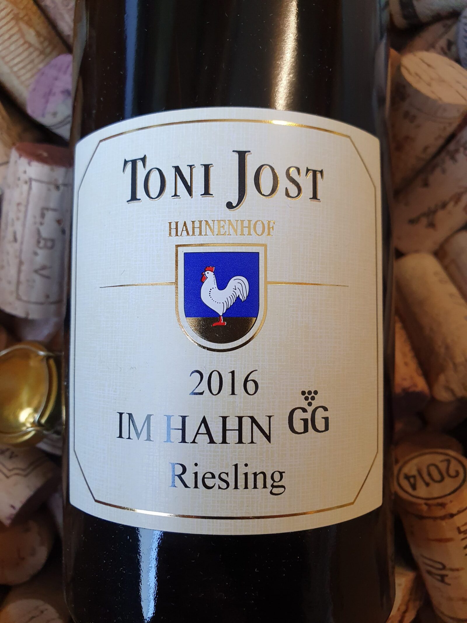 Toni Jost IM HAHN GG Riesling trocken Mittelrhein 2016