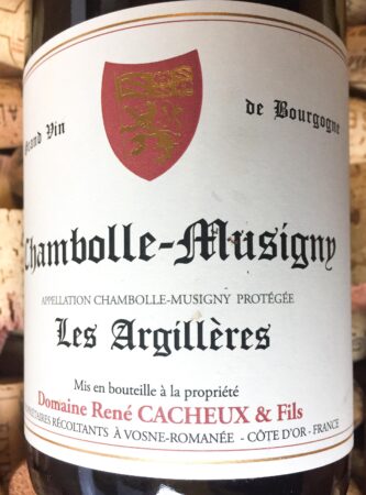 René Cacheux Chambolle-Musigny Les Argillières 2017