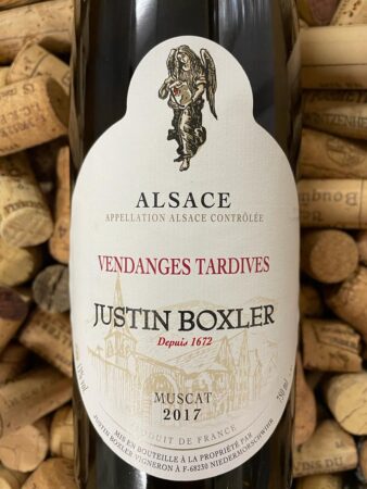 Justin Boxler Muscat Vendanges Tardives Alsace 2017