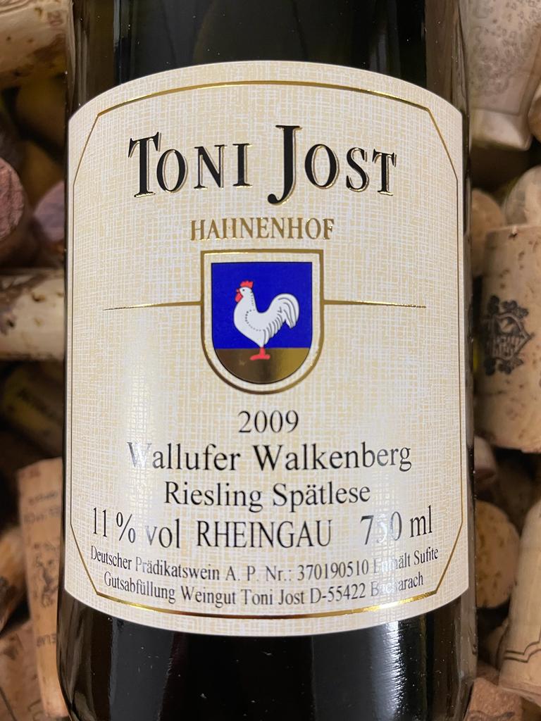 Toni Jost Wallufer Walkenberg Riesling Spätlese Rheingau 2009