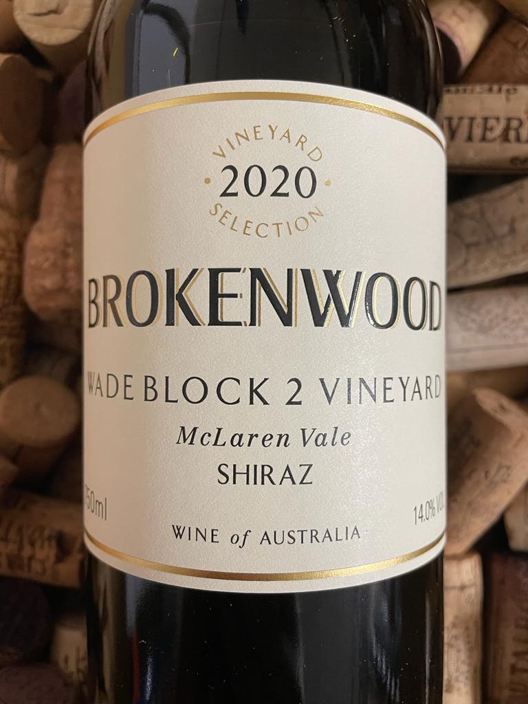 Brokenwood Wade Block 2 Vineyard Shiraz McLaren Vale 2020