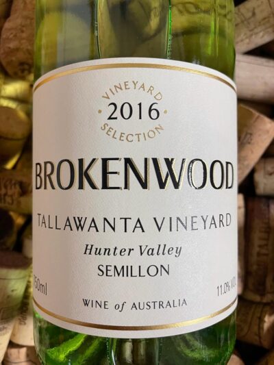 Brokenwood Tallawanta Vineyard Semillon Hunter Valley 2016