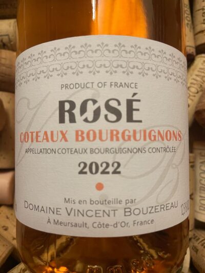 Vincent Bouzereau Coteaux Bourguigons Rosé 2022