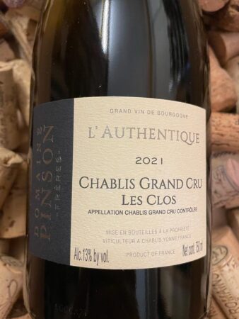 Domaine Pinson Chablis Grand Cru Les Clos "Athentique" 2021