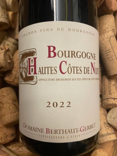 Domaine Berthaut-Gerbet Bourgogne Hautes Côtes de Nuits 2022