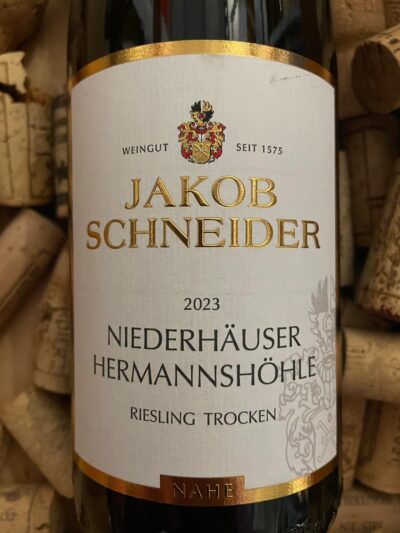 Jakob Schneider Niederhäuser Hermannshöhle Riesling trocken Nahe 2023