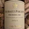 David Moret Meursault Premier Cru Poruzots 2022