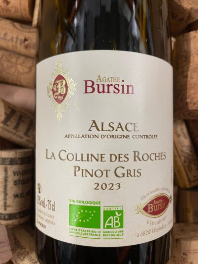 Agathe Bursin Pinot Gris La Colline des Roches Alsace 2023