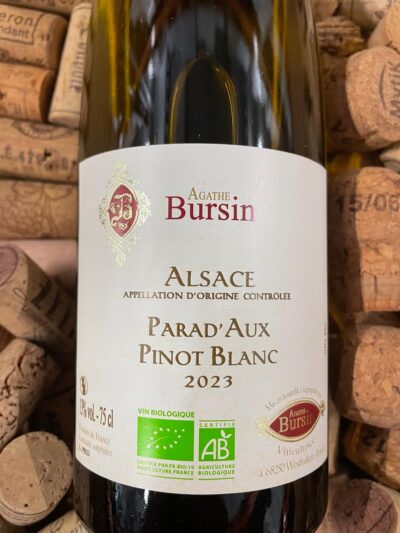 Agathe Bursin Pinot Blanc Parad'Aux Alsace 2023