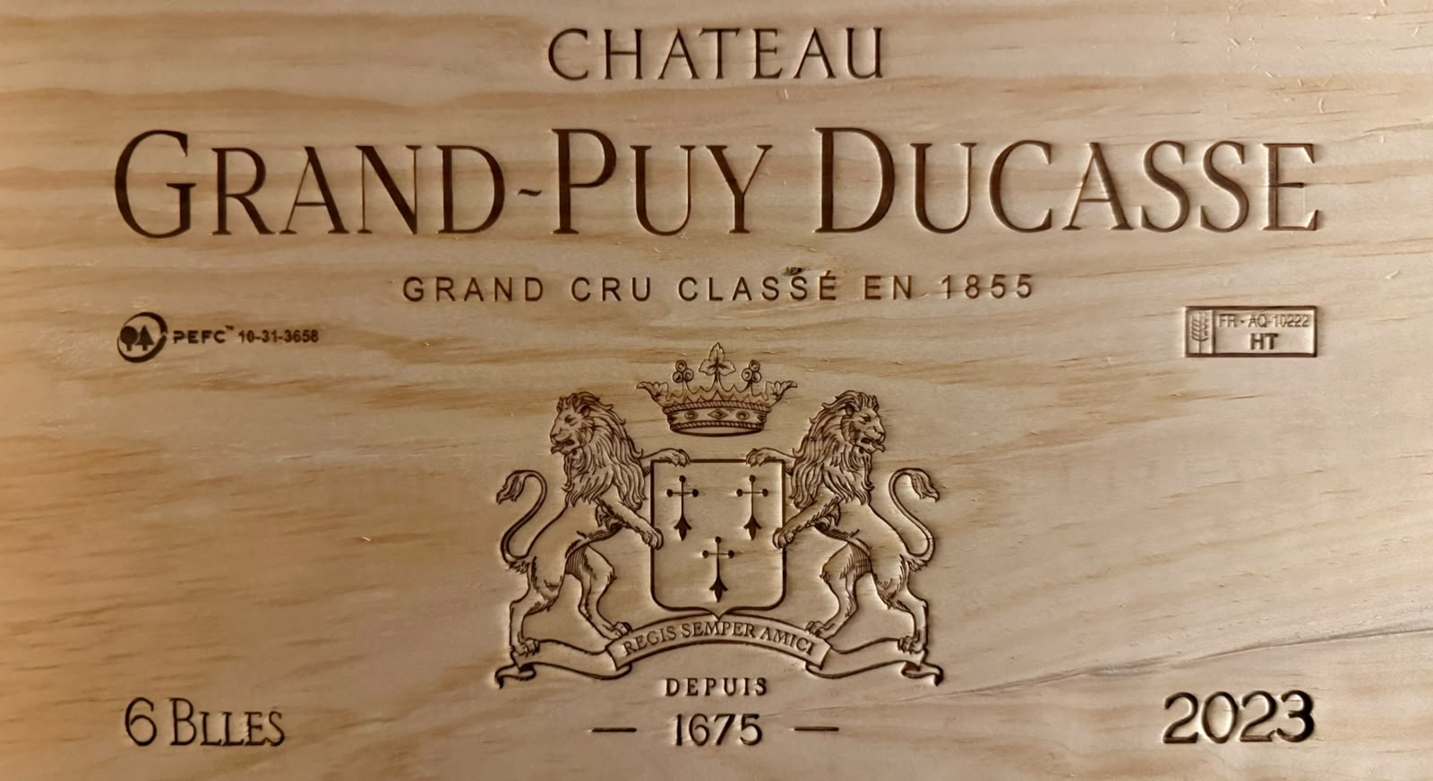 Chateau Grand-Puy Ducasse 5e Grand Cru Classe Pauillac 2023