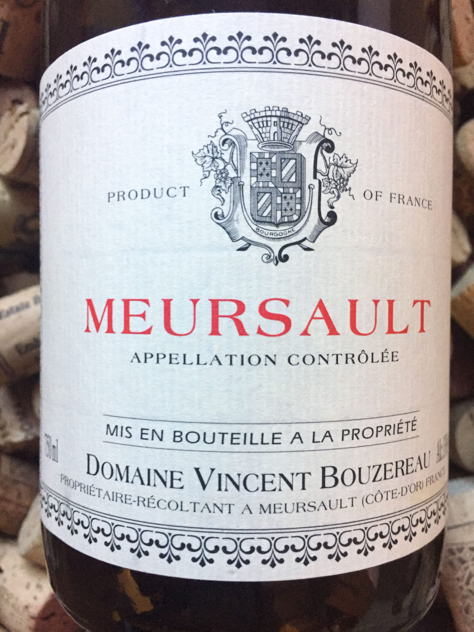 Vincent Bouzereau Meursault 2020