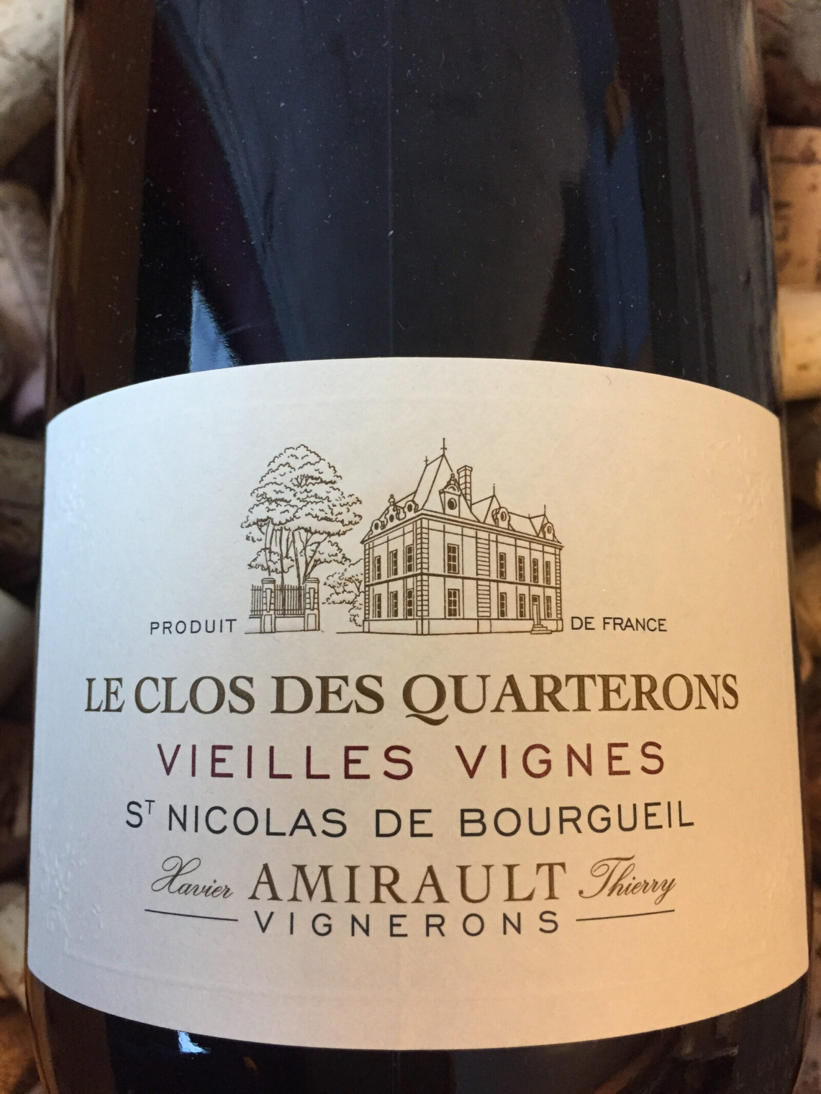 Amirault Clos des Quarterons Vieilles Vignes Saint Nicolas de Bourgueil