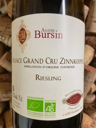 Agathe Bursin Riesling Alsace Grand Cru Zinnkoepflé 2024